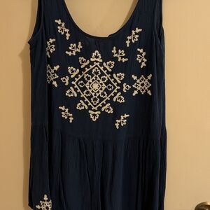 Pretty Blue Jumper With Embroidery